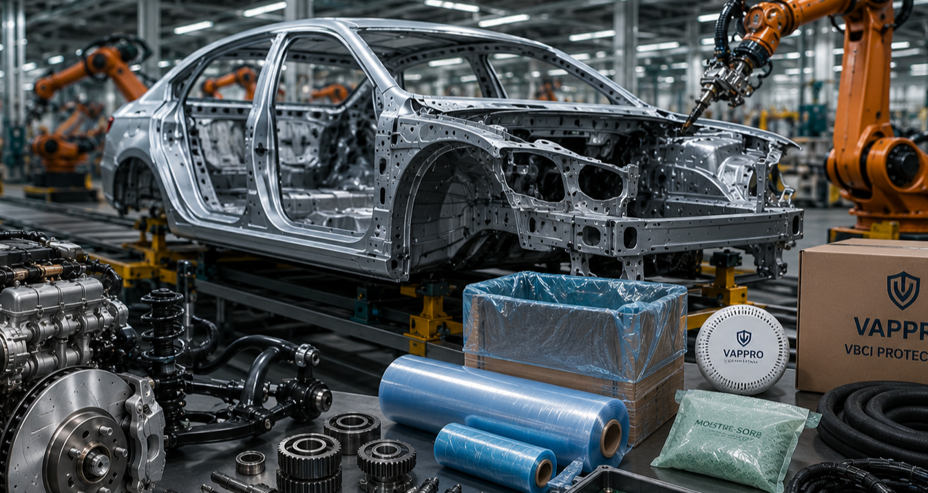Automobile Production Line Metal Parts Anti-Rust Case Study