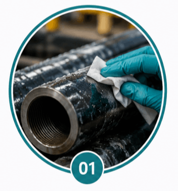 Surface Cleaning and Passivation for Drill Pipe