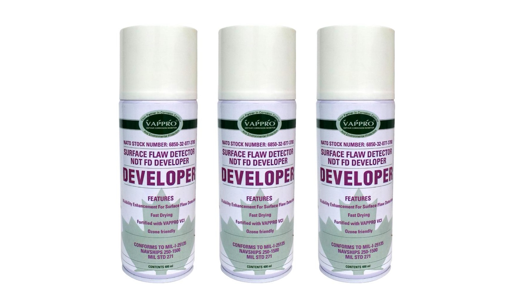 Vappro VBCI NDT Developer Aerosol