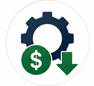 Reduced asset maintenance and preservation costs icon