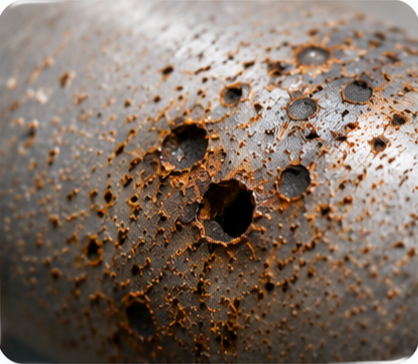 Galvanic corrosion mechanism between dissimilar metals in electrolyte