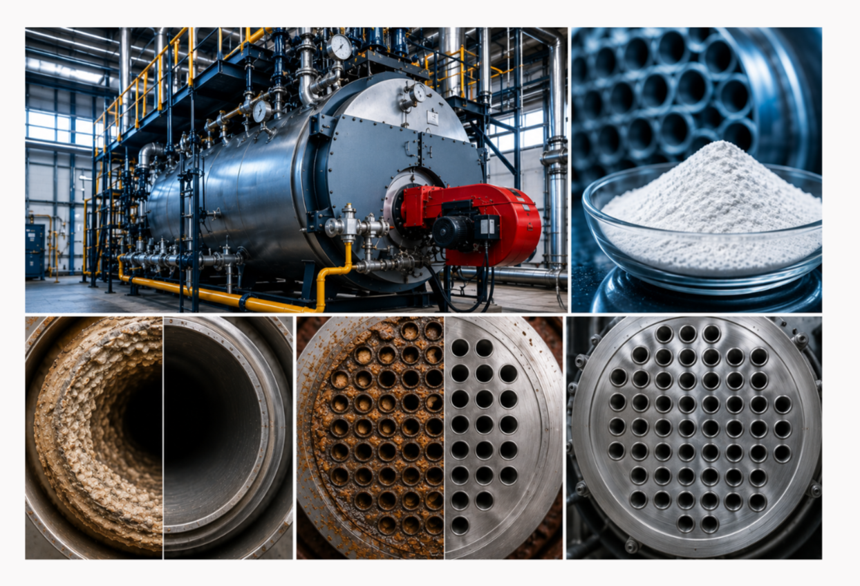 Vappro VBCI WPD White Powder Descaler for Heat Exchange Systems